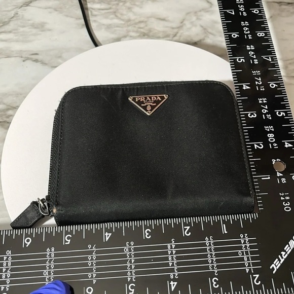 Prada Tessuto Nylon Compact Zip Around Wallet Black - Picture 14 of 14